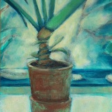 'Doing well' acrylic on board, 30 x 24 cm., 2024