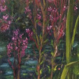 'Wildflowers' acrylic on canvas, 30 x 18 cm., 2019, SOLD
