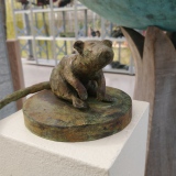 'Little Rato' bronze, 9 x 15 x 12 cm, 2019 private collection