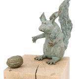 'Tudo' 19 x 10 x 9 cm., bronze on wooden base, 110 x 15 x 15 cm.