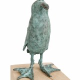 'Vota' 21 x 9 x14 cm., bronze on wooden base, 110 x 15 x 15 cm.